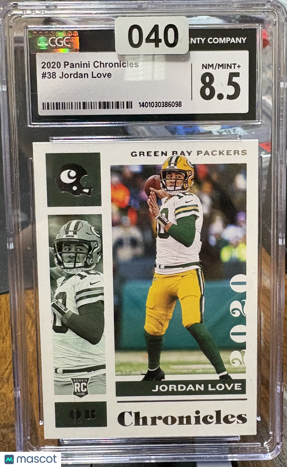 2020 Panini Chronicles Jordan Love #38 CGC 8.5