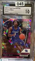 2020 Panini Prizm Draft Picks Tyrese Maxey #54 Pink Ice CGC 10