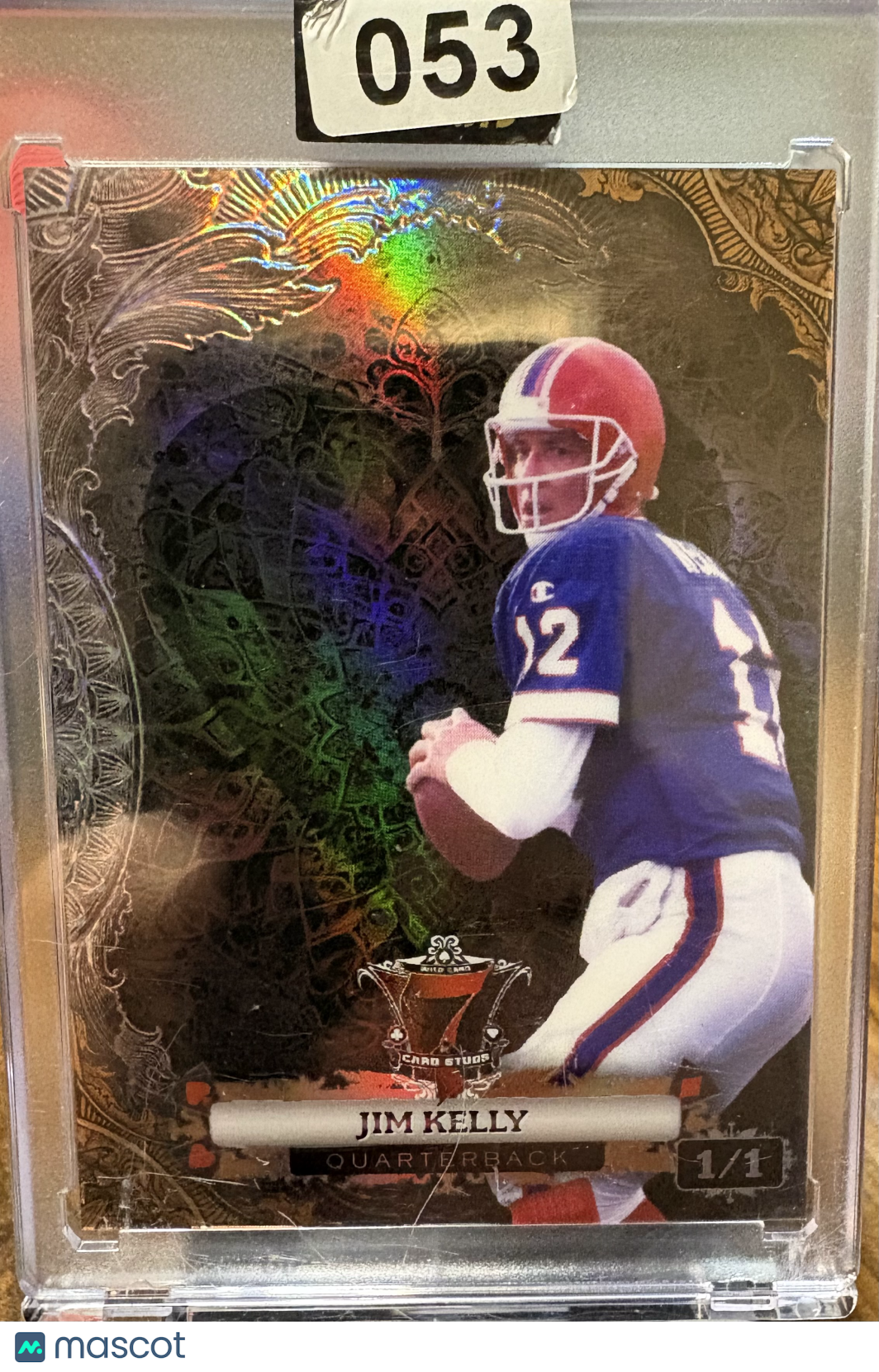 2024 Wild Card Jim Kelly #P7CFH-JK 7 Card Stud 1/1