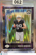 2024 Panini Donruss Optic Brock Bowers #215 Purple Shock
