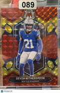 2023 Panini Mosaic Devon Witherspoon #202 Choice Fusion Red & Yellow 44/80