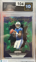 2023 Panini Prizm Anthony Richardson #PB-4 Prizm Break Green AiGrading 10