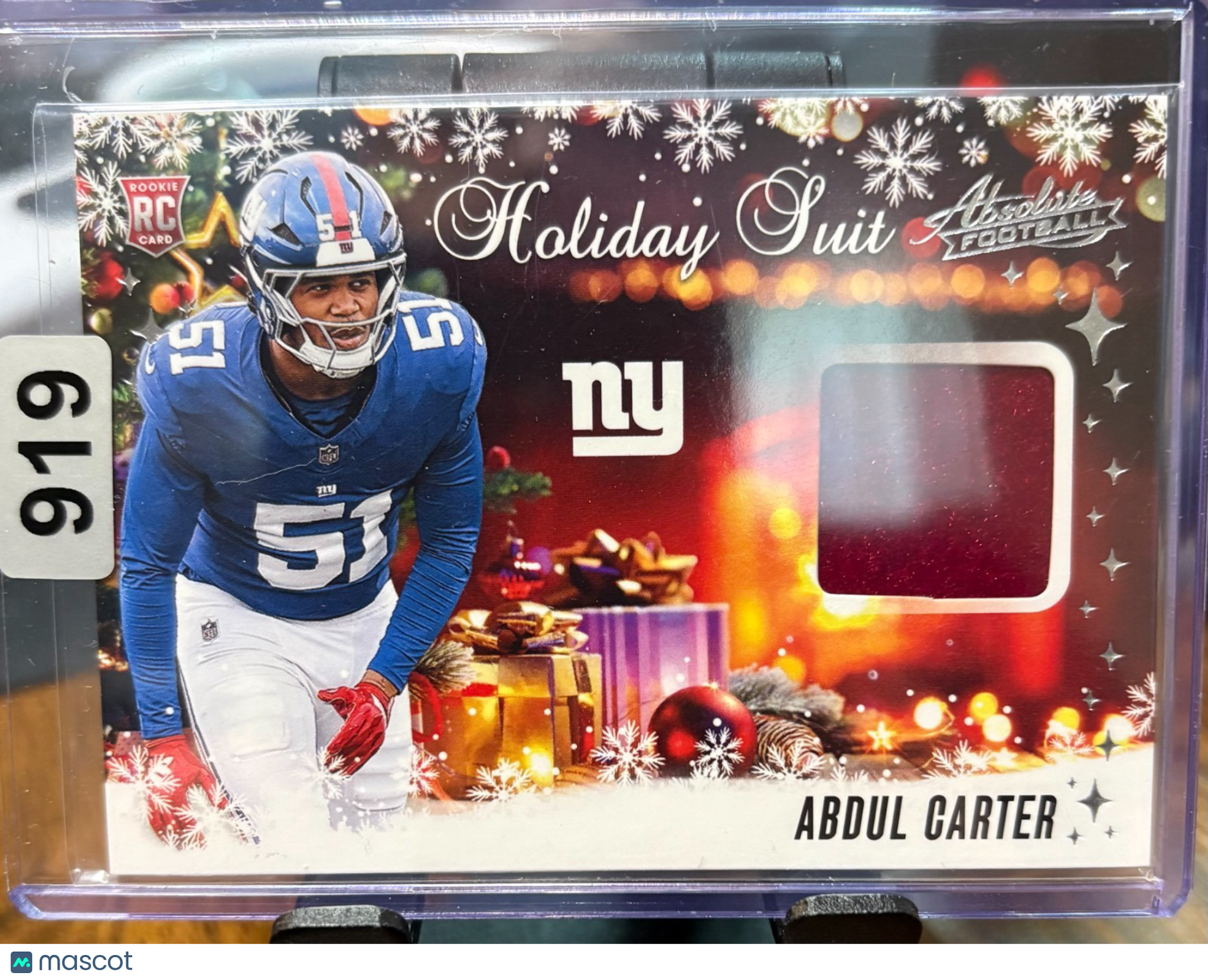2025 Panini Absolute Abdul Carter Holiday Suit HS-ACR