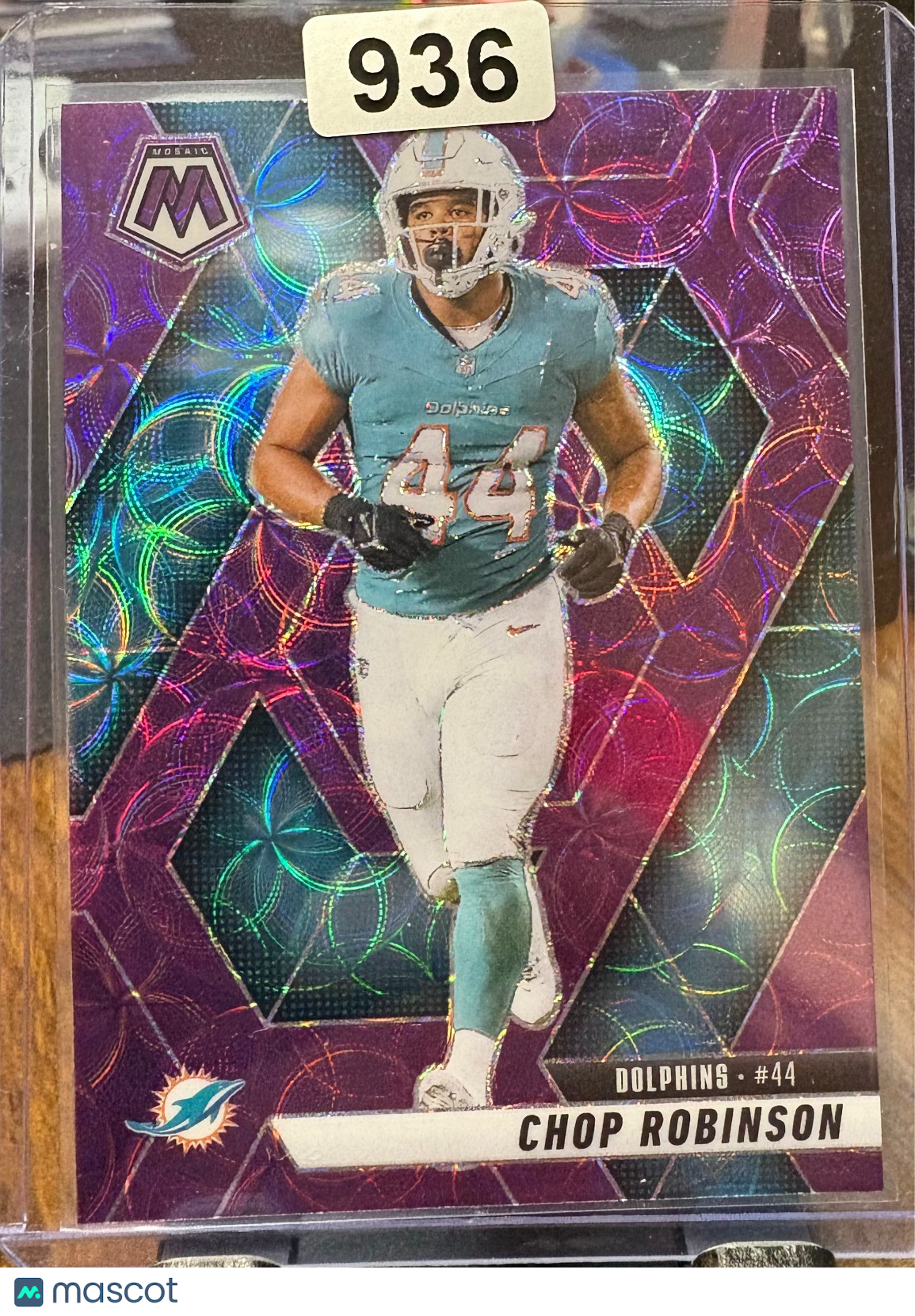2025 Panini Mosaic Purple Scope Chop Robinson 20