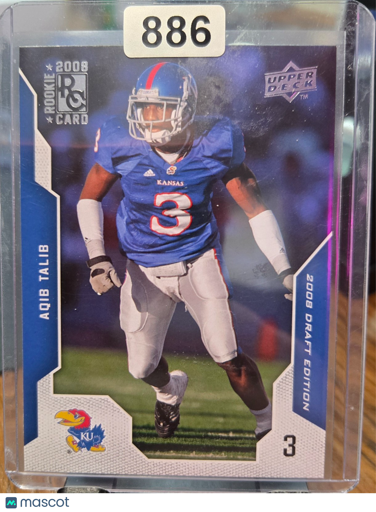 2008 Upper Deck Draft Edition - Aqib Talib #7 (RC)