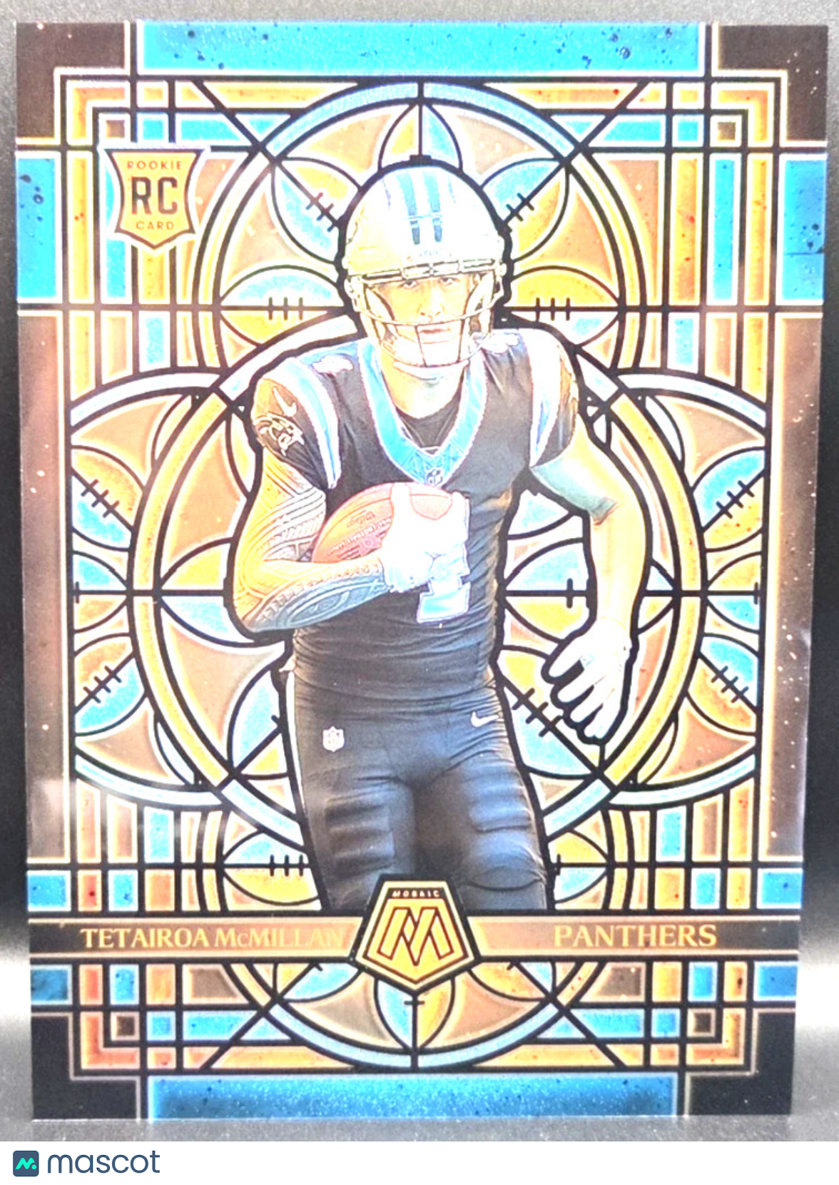 2025 Panini Mosaic Jumbo TETAIROA MCMILLAN Stained Glass #3 Rookie