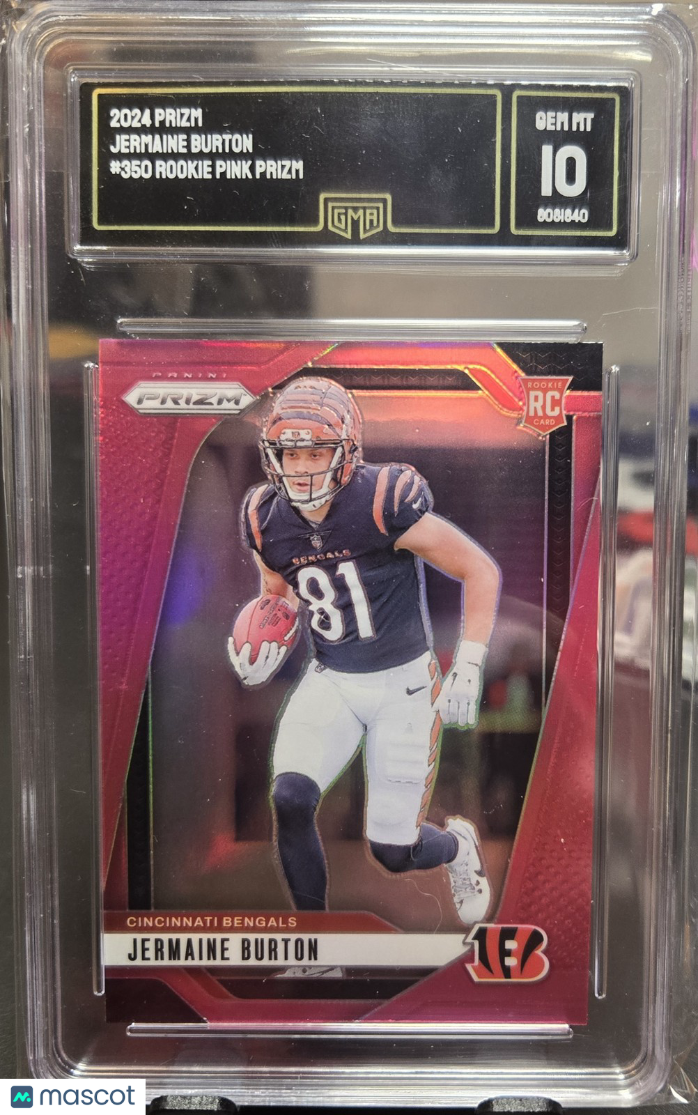 2024 Prizm Jermaine Burton #350 Pink Prizm GMA 10