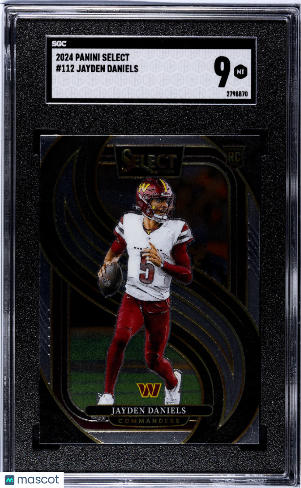 2024 Panini Select Jayden Daniels #112 Premiere Level SGC 9