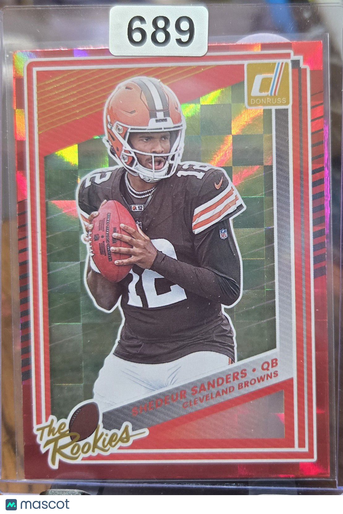 2025 Donruss The Rookies Shedeur Sanders #5 Red Holo