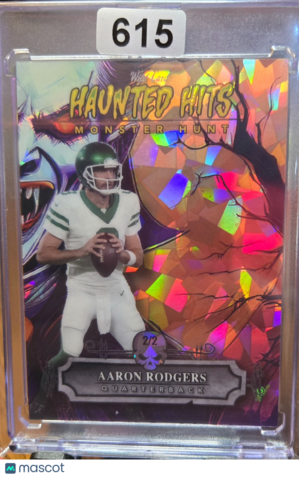 2024 Wild Card Haunted Hits Aaron Rodgers Cracked Ice 2/2