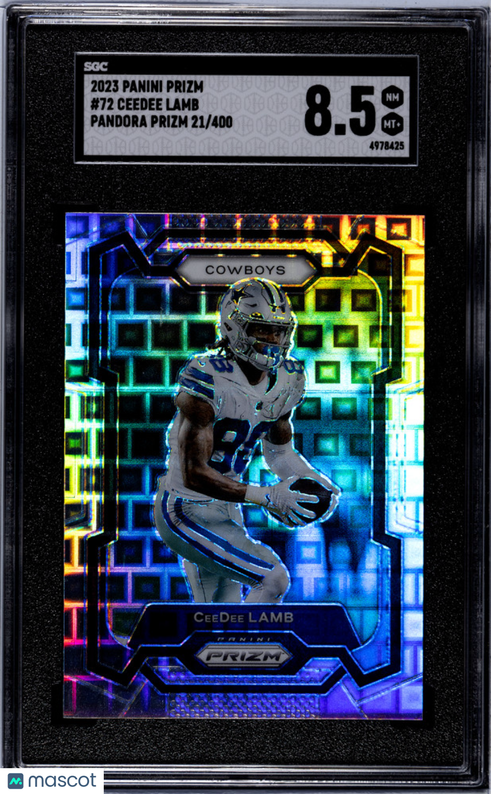 2023 Panini Prizm Ceedee Lamb #72 Pandora SGC 8.5