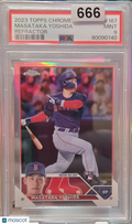 2023 Topps Chrome Masataka Yoshida #167 Refractor PSA 9