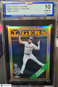 2023 Topps Chrome #88BC-5 Riley Greene 1988 Topps 35th Ann. Rookie GEM MINT 10