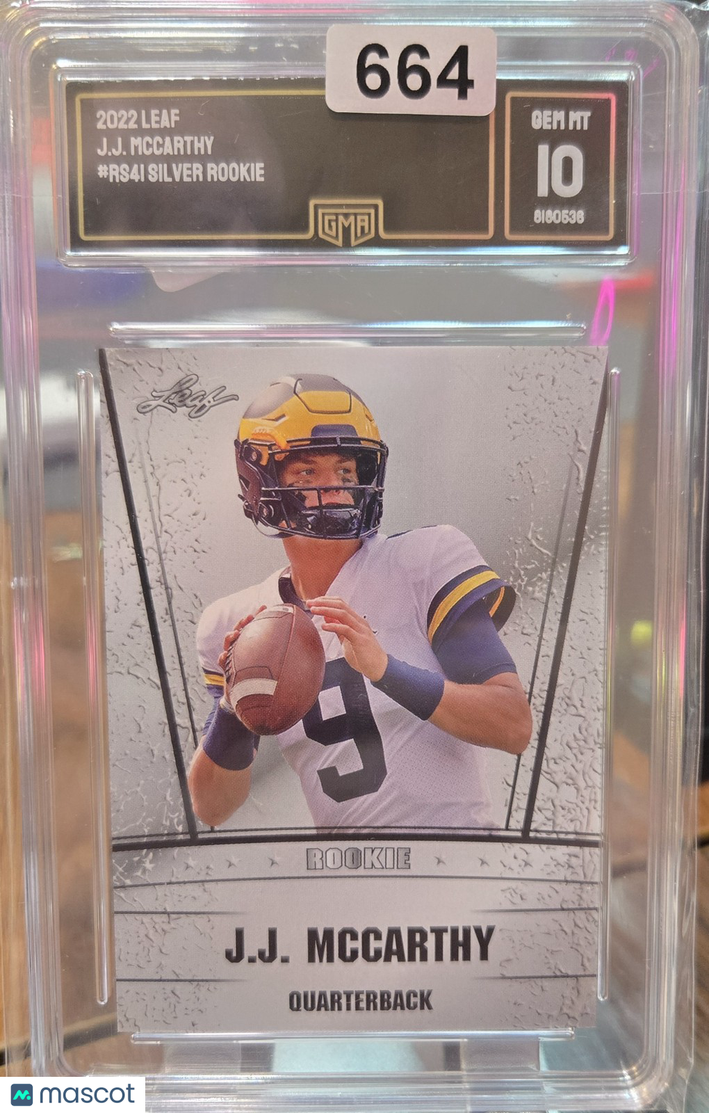 2022 Silver Rookie JJ McCarthy #RS-41 GMA 10