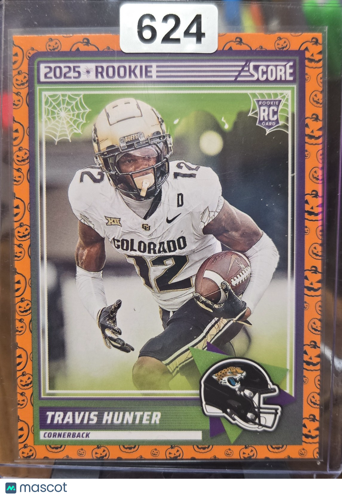 2025 Score Rookie Travis Hunter #20 Orange Pumpkins RC