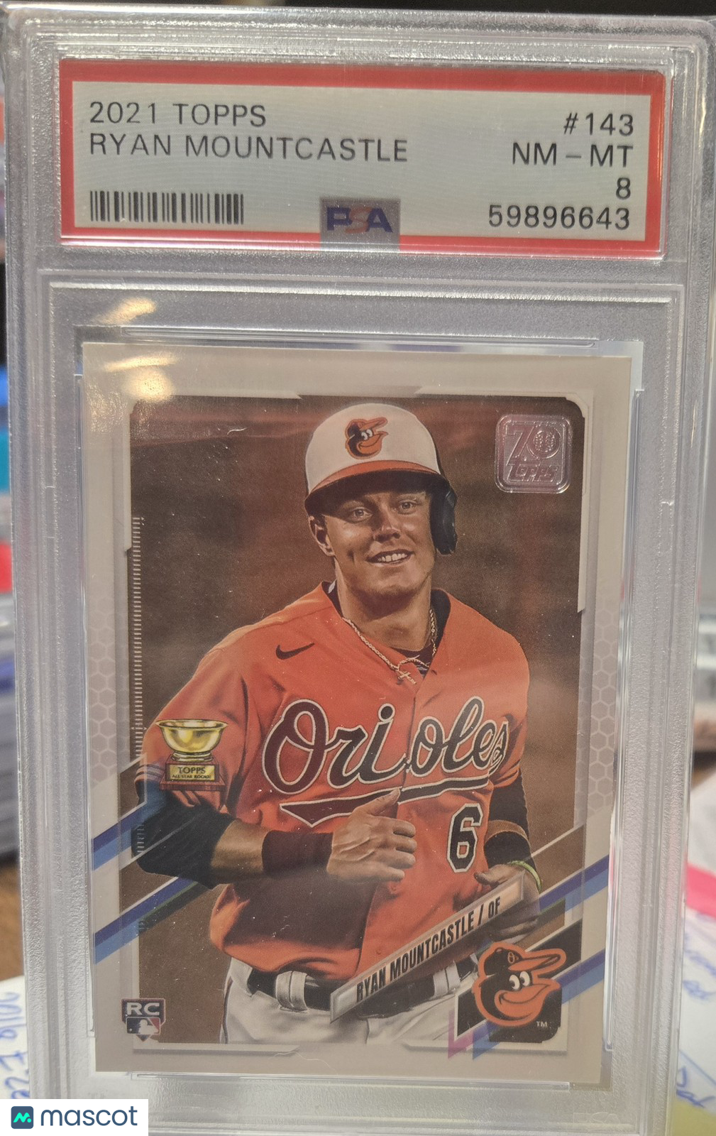 2021 Topps Ryan Mountcastle #143 PSA 8