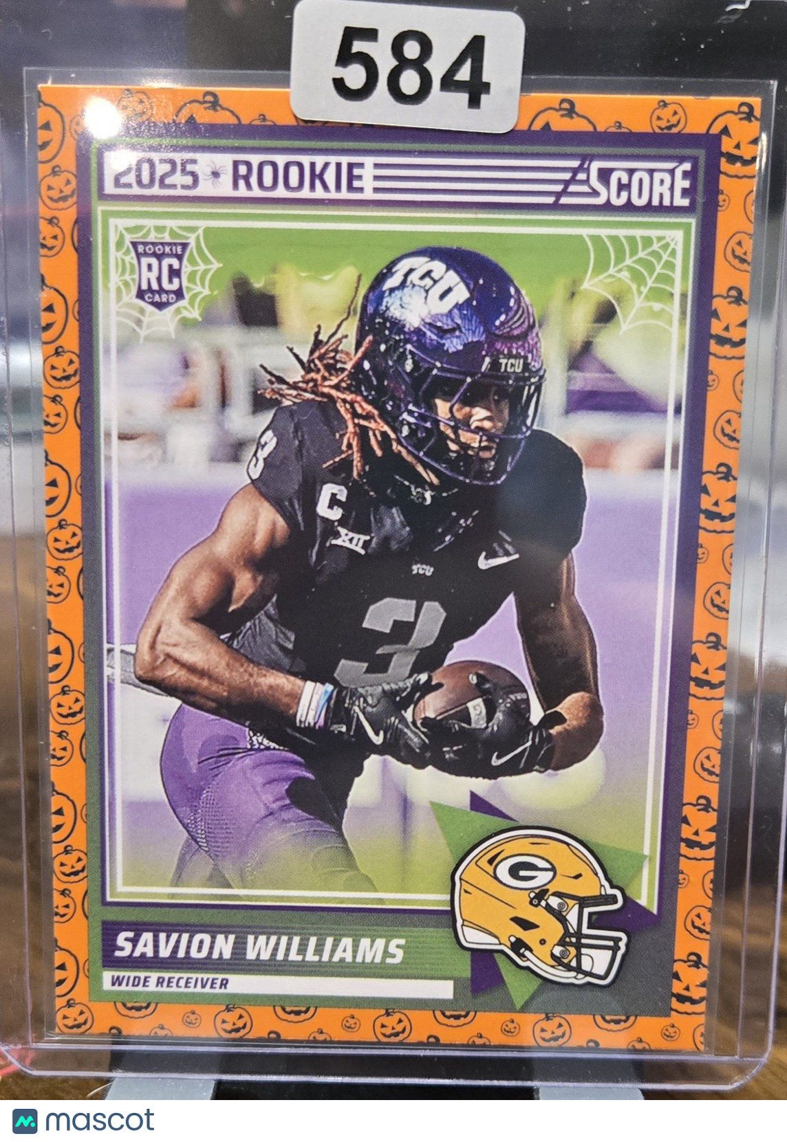 2025 Panini Score Rookie Savion Williams #54 Orange Pumpkin RC
