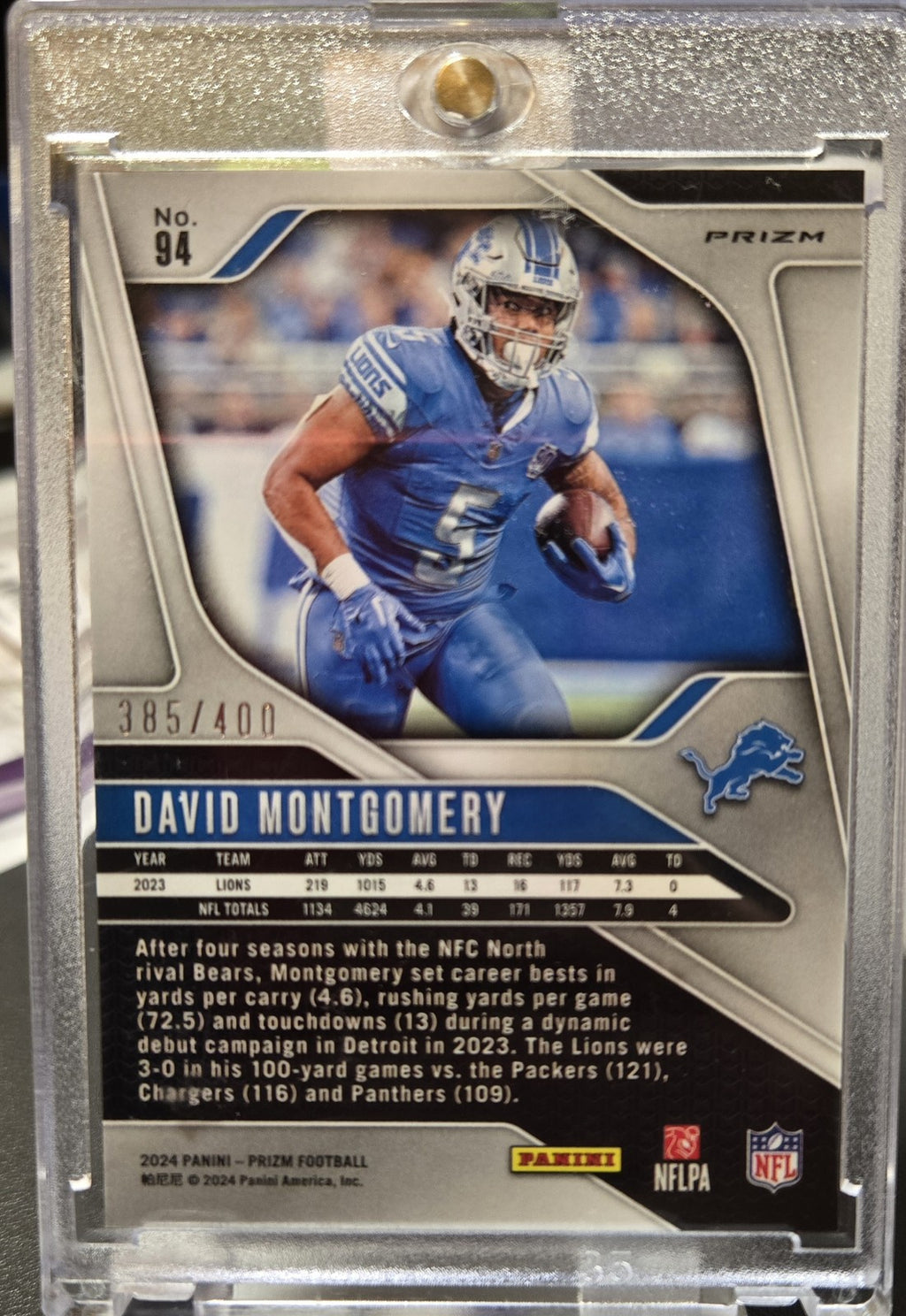 2024 Panini Prizm David Montgomery #94 385/400