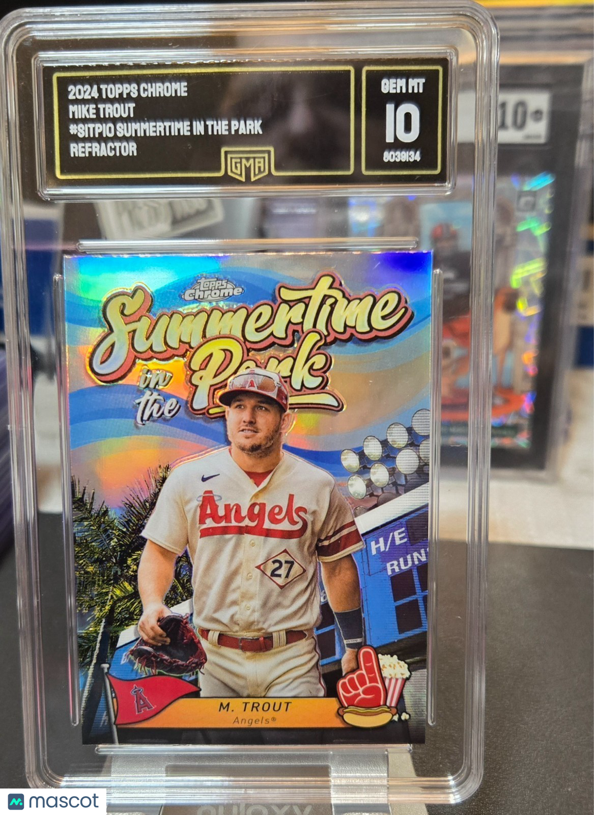 2024 Topps Chrome - Summertime in the Park Mike Trout #SITP-10 GEM MINT 10