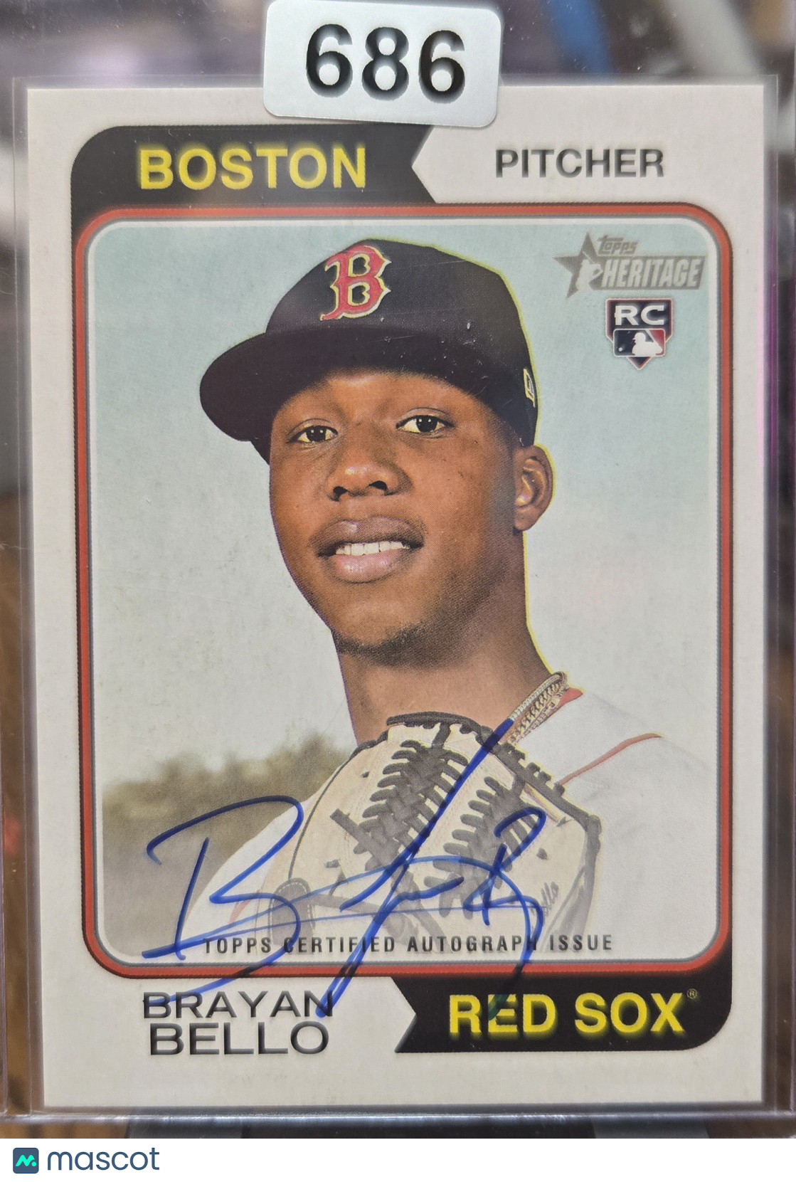 2023 Topps Heritage Brayan Bello #ROA-BBO