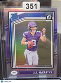 2024 Donruss Optic Rated Rookie J.J. McCarthy #235 Rated Rookie