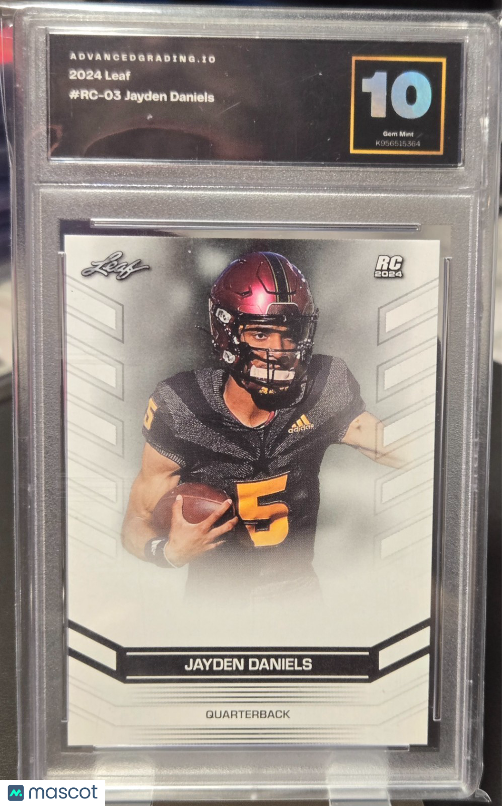 2024 Leaf Jayden Daniels ROOKIE CARD     #RC-03 GM MT 10