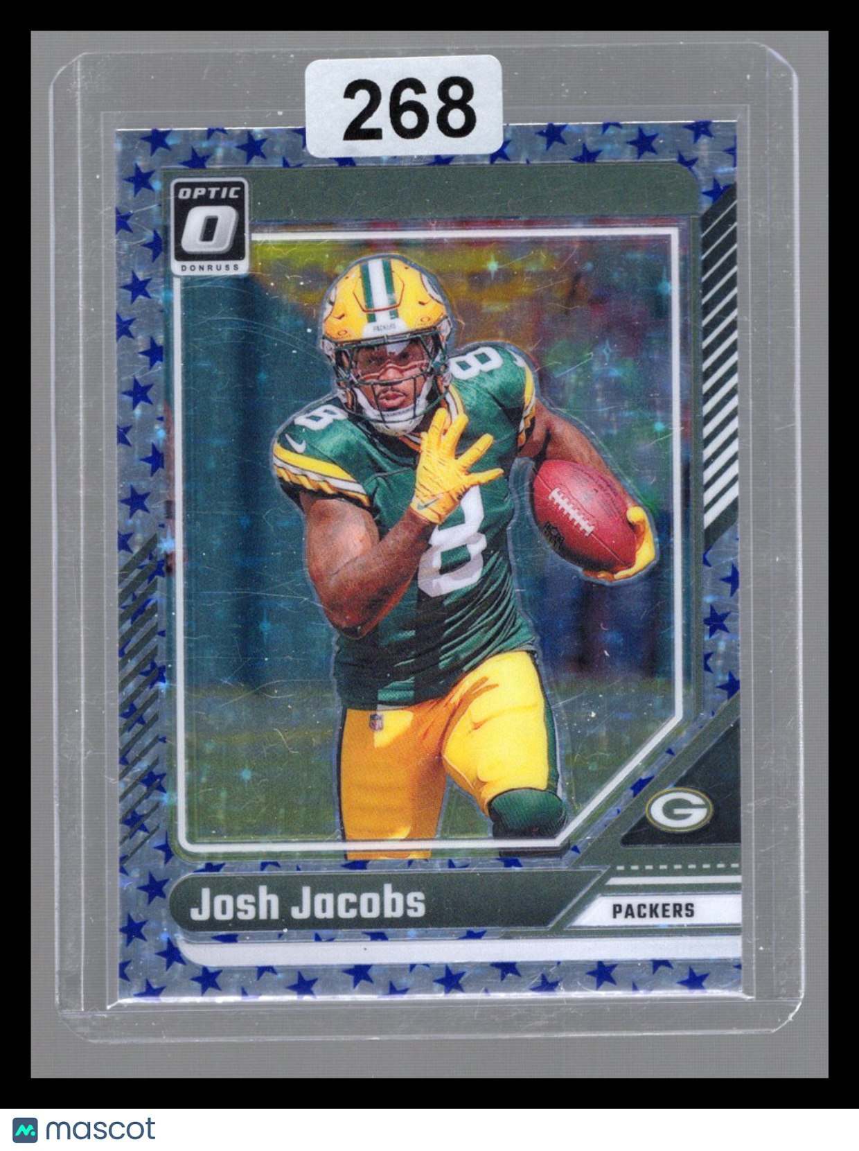 2024 Donruss Optic Josh Jacobs #70 Blue Stars