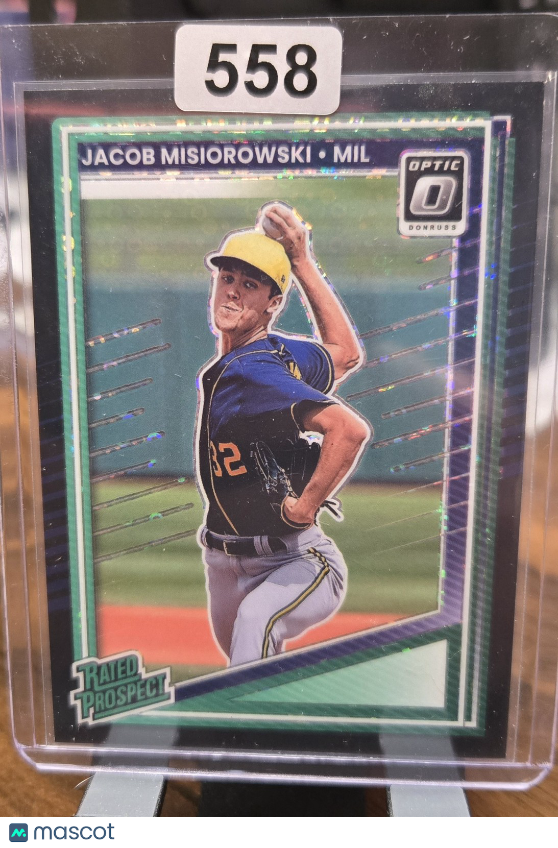 2025 Panini Donruss Jacob Misiorowski #128 Red green