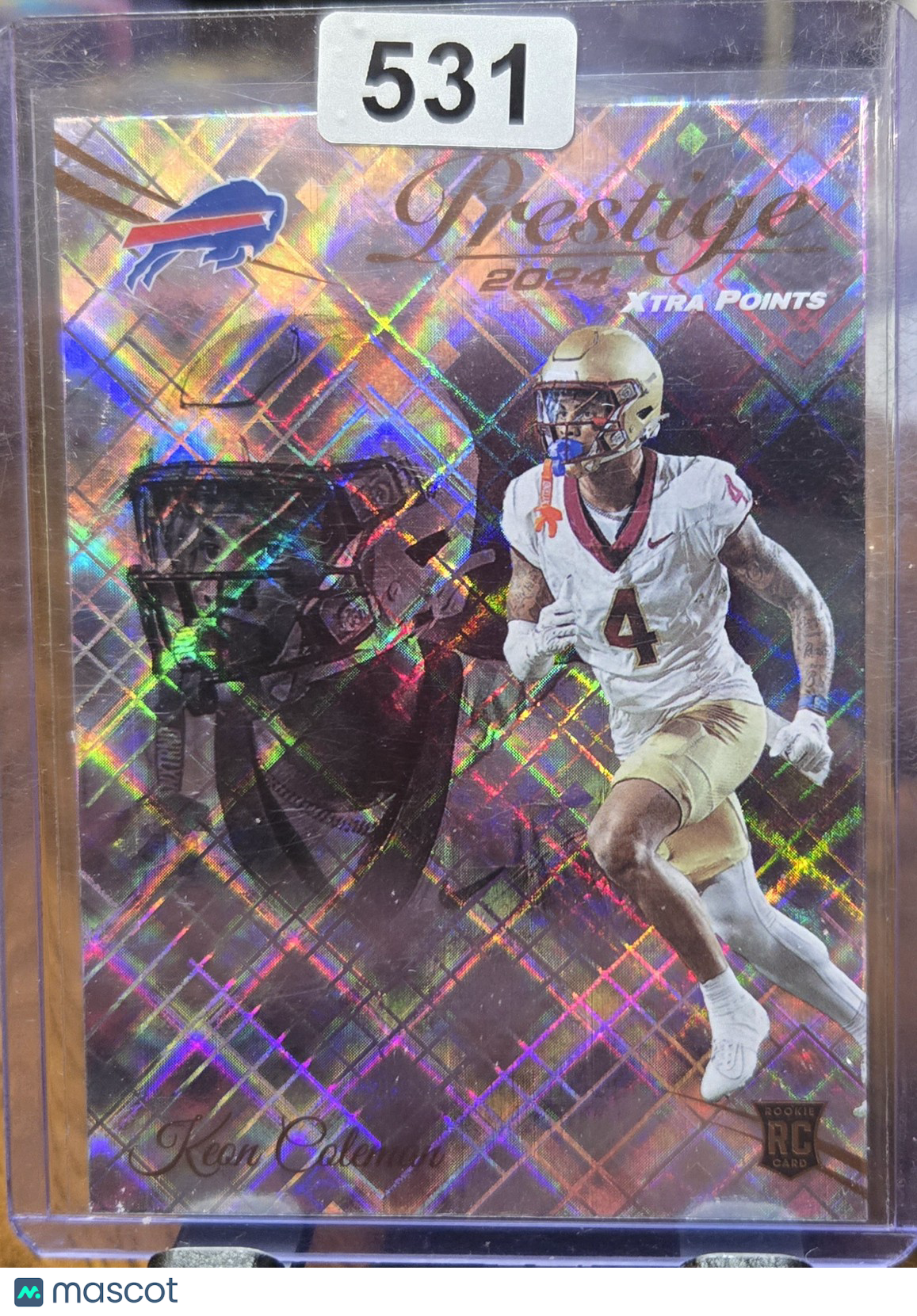 2024 Panini Prestige Extra Points Keon Coleman #339 Holo RC