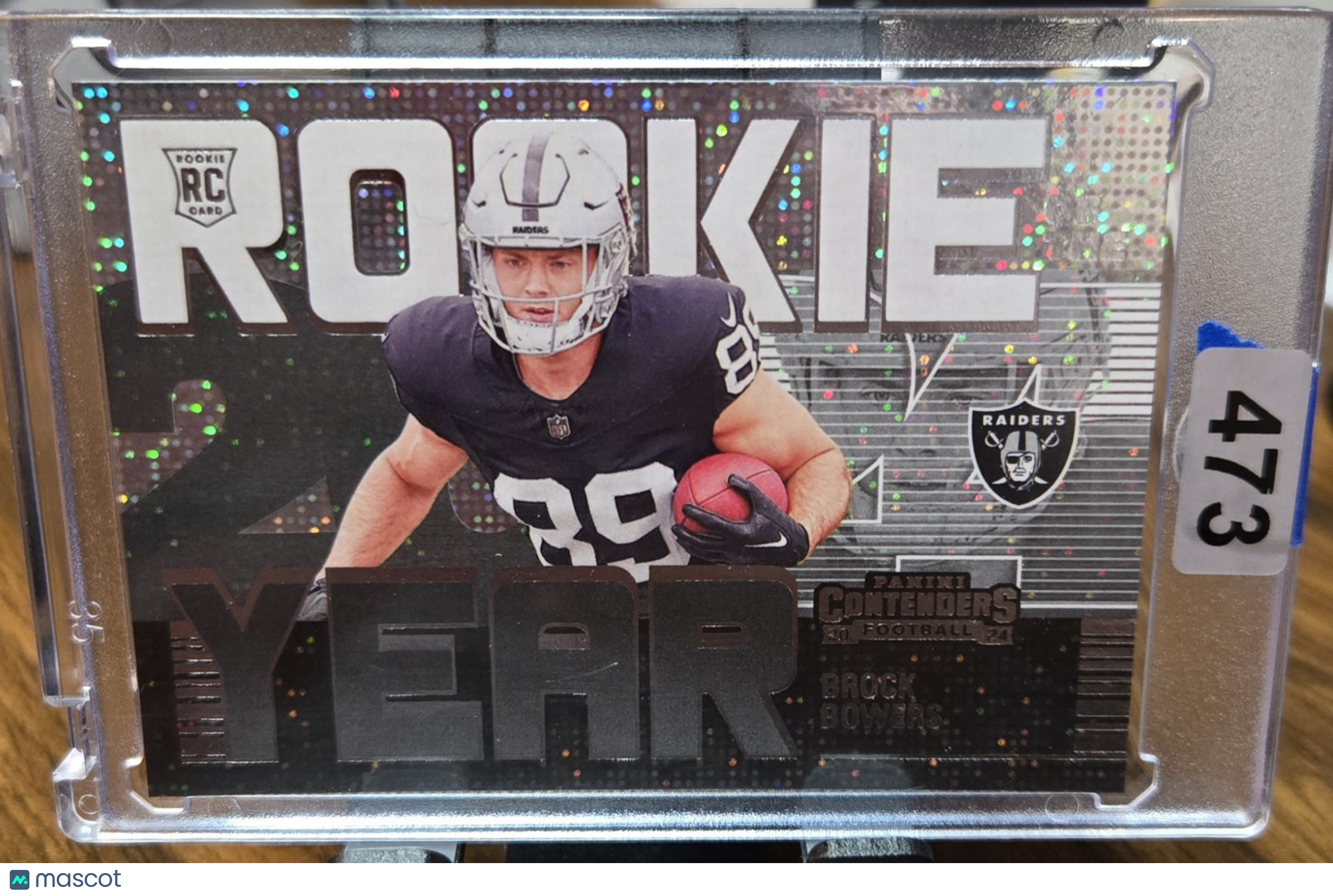 2024 Panini Contenders Football Rookie Brock Bowers #5 R.O.Y.