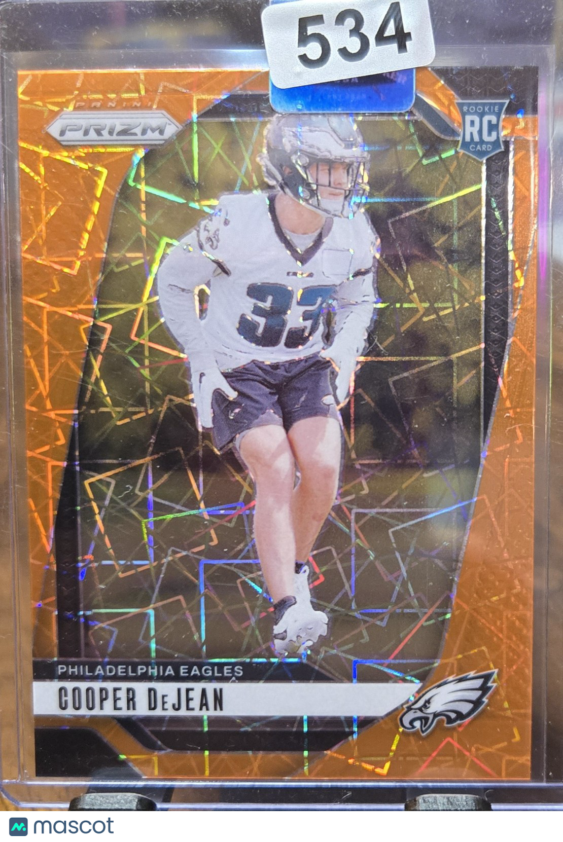2024 Panini Prizm Cooper DeJean #321 Orange Lazer RC