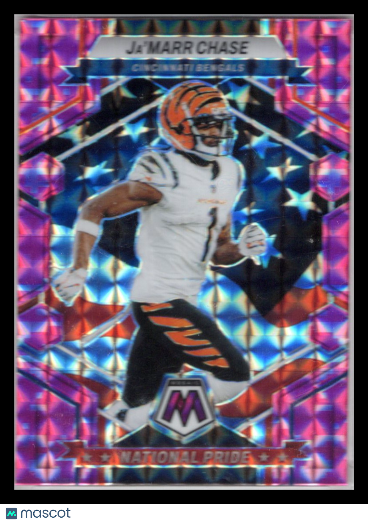 2023 Panini Mosaic Ja'Marr Chase #264 Pink Mozaic