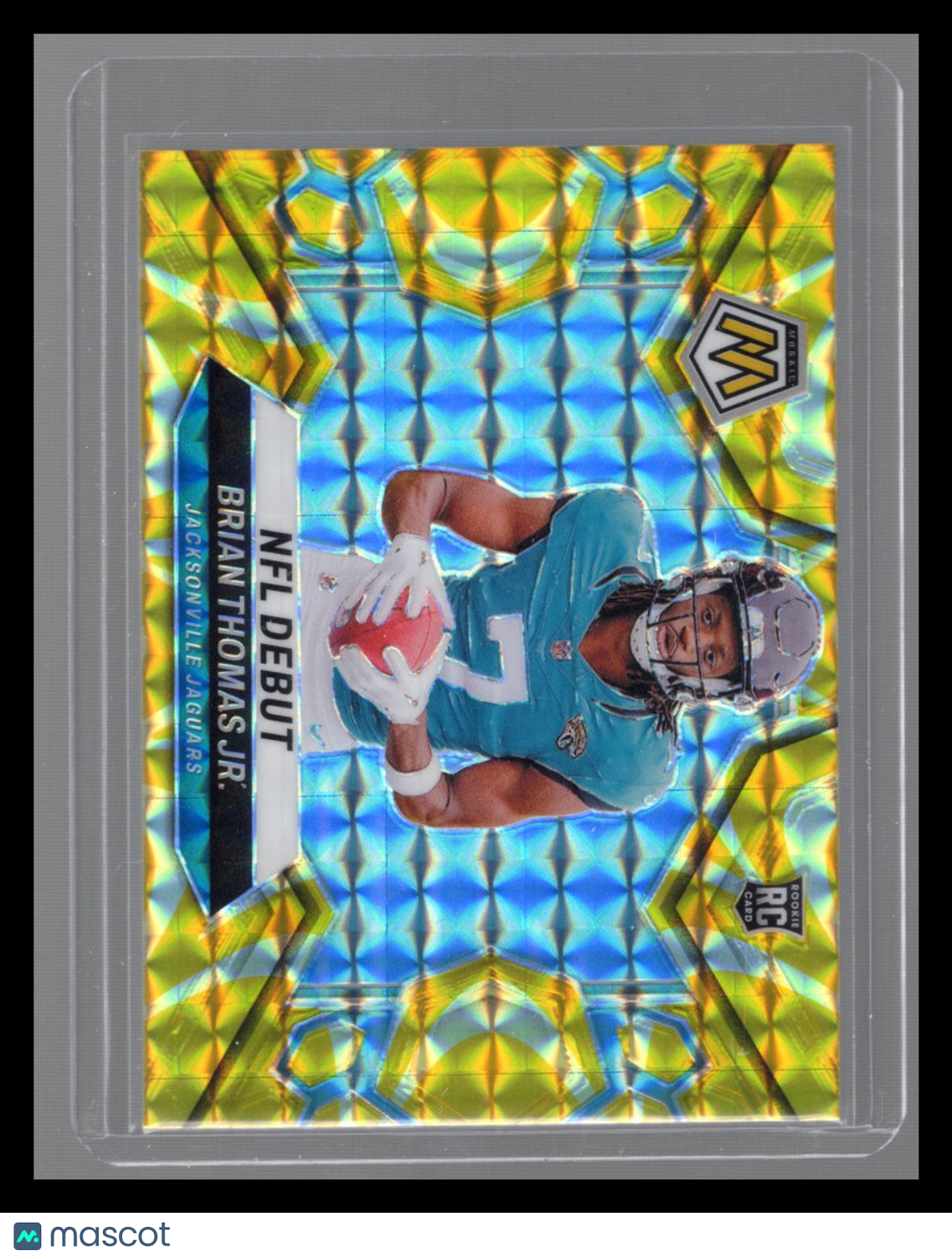 2024 Panini Mosaic NFL Debut Brian Thomas Jr. #282 Reactive Yellow RC