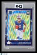2024 Donruss Optic Keon Coleman #263 Purple Shock