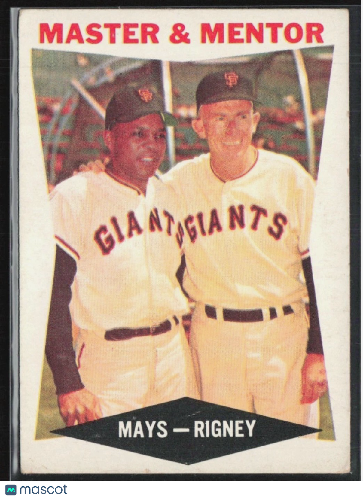 1960 Topps Master & Mentor (Willie Mays / Bill Rigney) #7