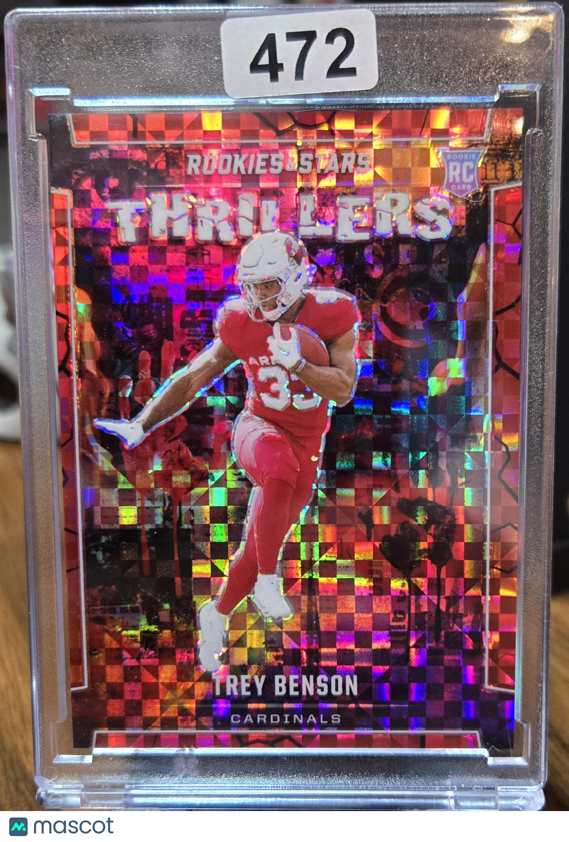 2024 Panini Rookies & Stars Thrillers Trey Benson #T-TBN Holofoil RC