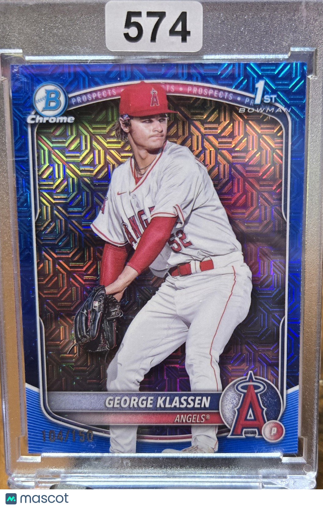 2025 Bowman Chrome George Klassen #DCP-63 Blue Mojo Refractor 104/150