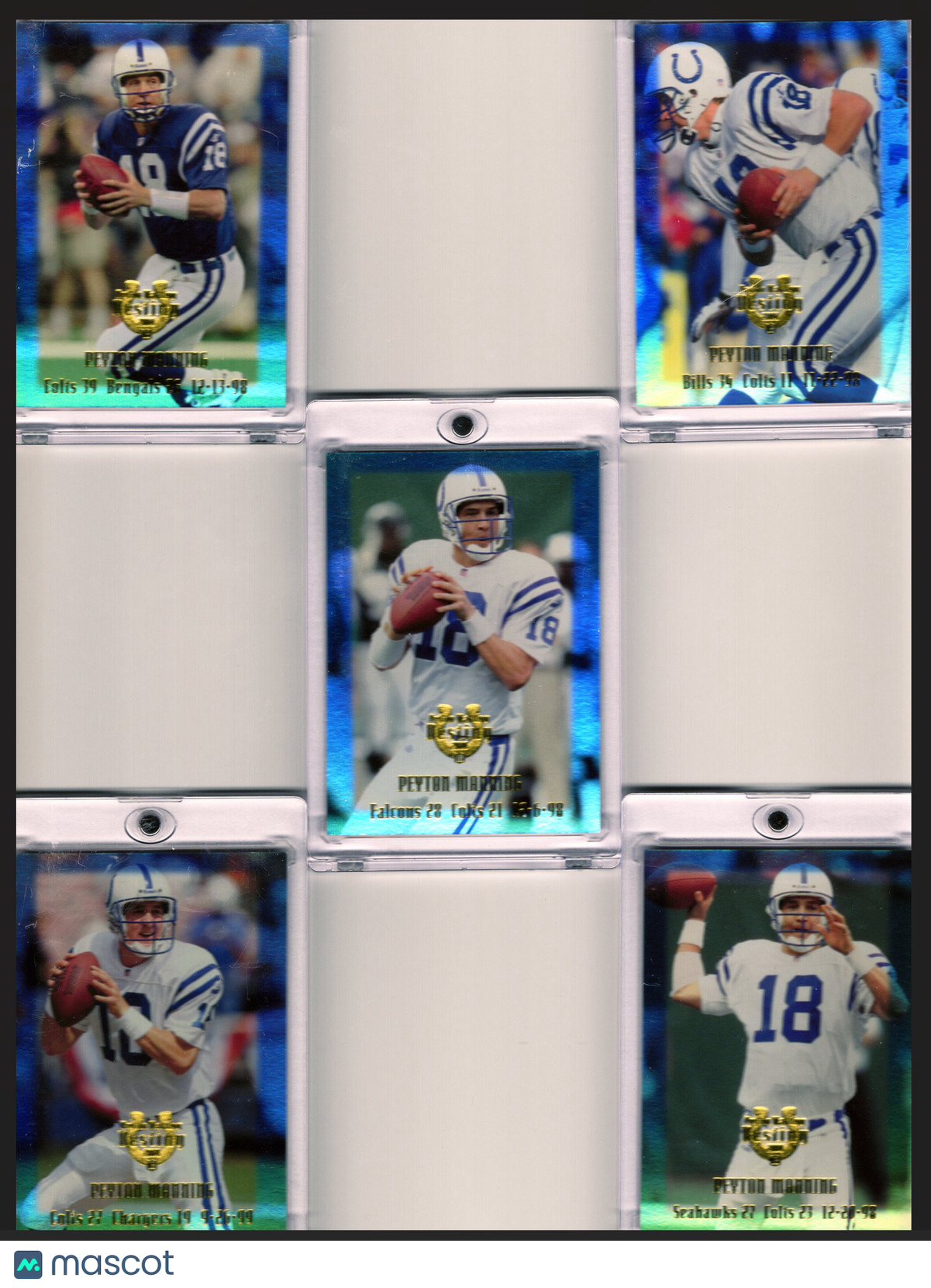 1998 2000 Collectors Edge Peyton Manning (9 CARDS TOTAL)