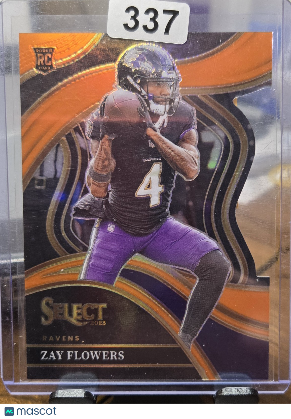 2023 Panini Select Zay Flowers #201 Orange Die Cut 269/399 RC