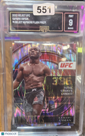 2022 Select Numbers Flash Prizm Kamaru Usman #1 GMA 9