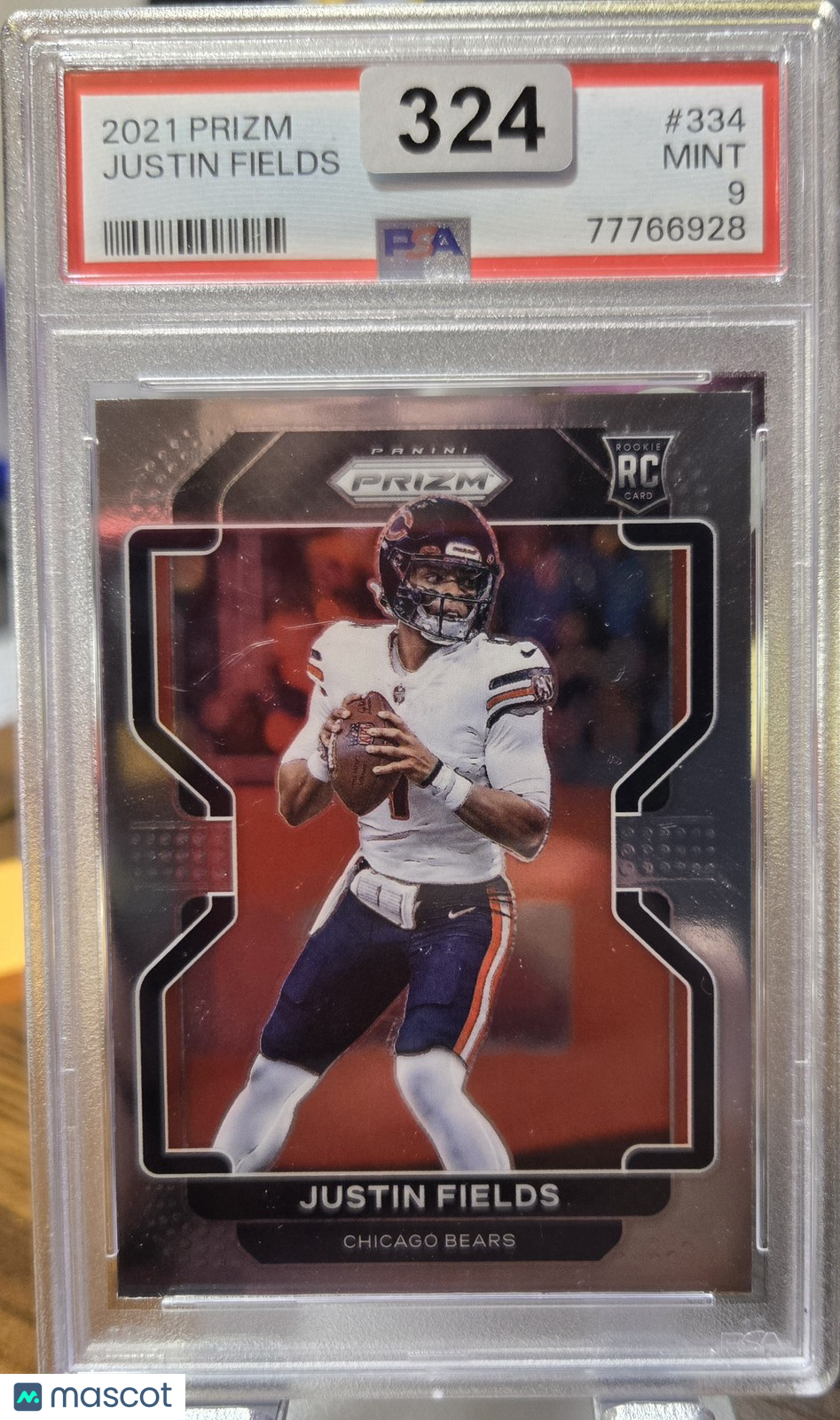 2021 Panini Prizm Justin Fields #334 PSA 9