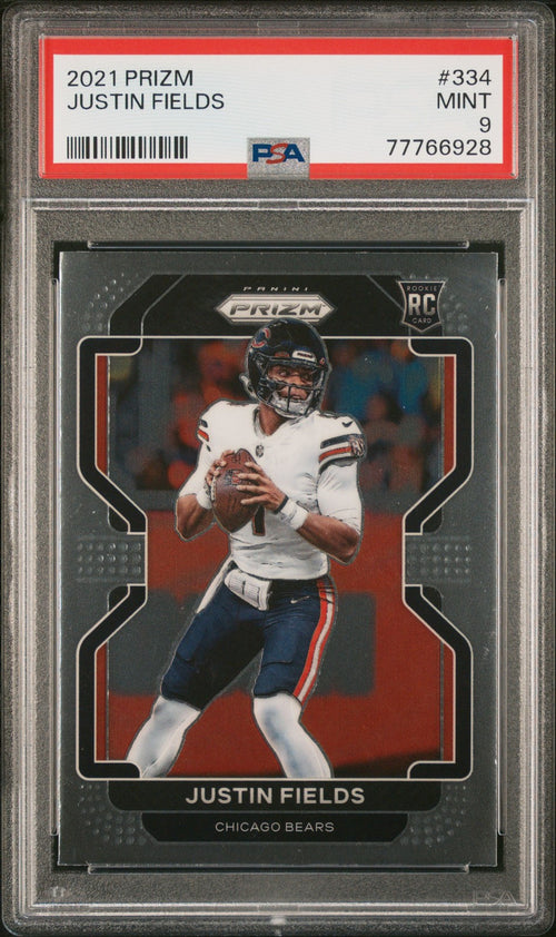 2021 Panini Prizm Justin Fields #334 PSA 9