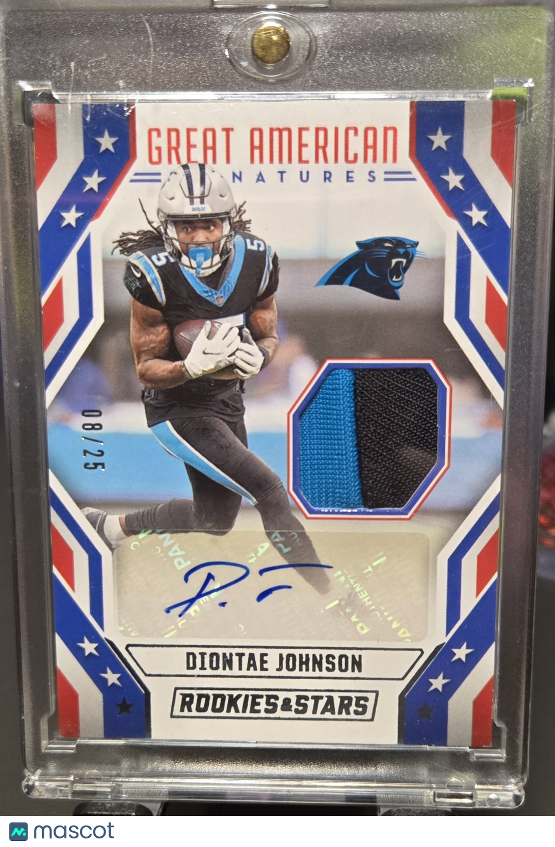 2024 Panini R & S Great American Signatures Diontae Johnson Auto 08/25 Patch