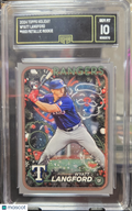 2024 Topps Hoilday Wyatt Langford #H-113 Holiday GMA GEM MINT 10