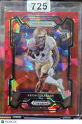 2024 2023 Panini Prizm Keon Coleman #120 Red Ice Prizm RC
