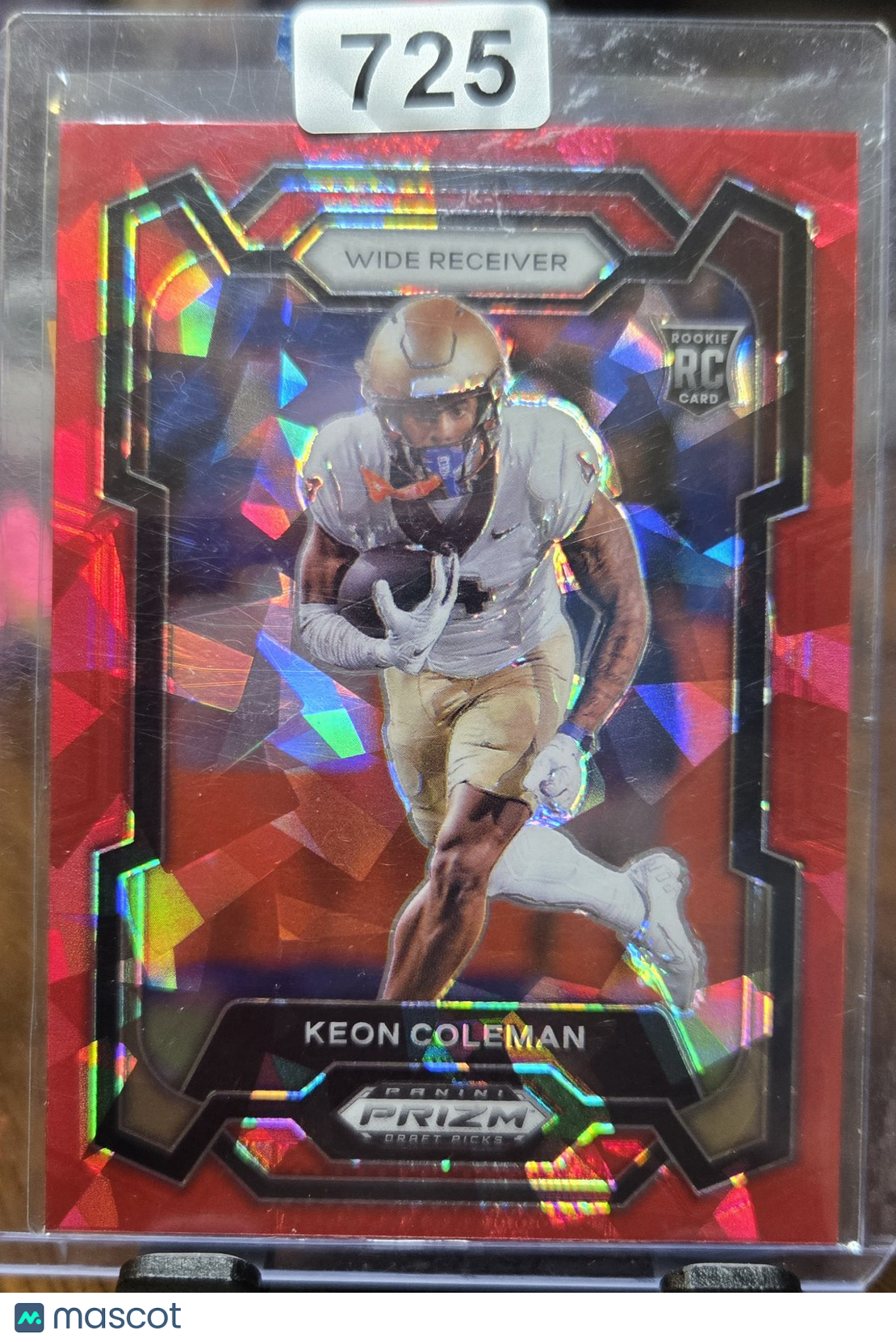 2024 2023 Panini Prizm Keon Coleman #120 Red Ice Prizm RC
