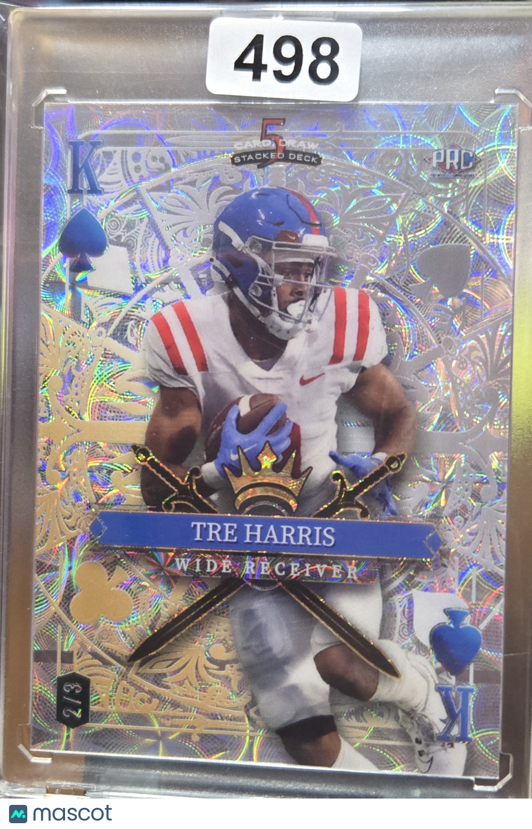 2024 Stacked Deck Tre Harris #SDJS-THN Spades Holofoil 2/3