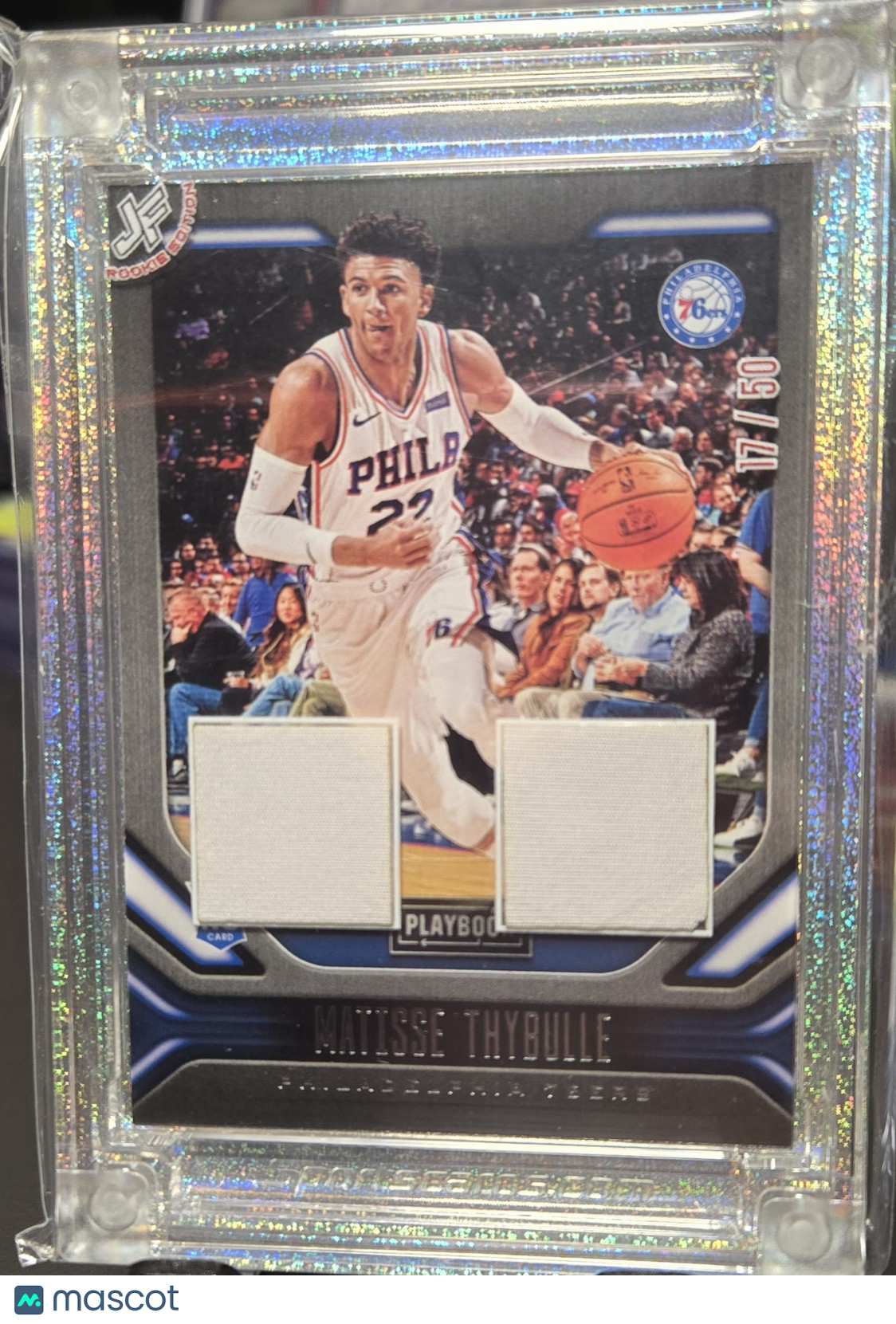 2019-2020 Panini Playbook Matisse Thybulle #186 17/50 Jersey Patch
