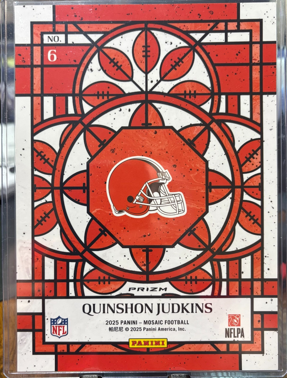 2025 Panini Quinshon Judkins Mosaic Stained Glass #6 Jumbo