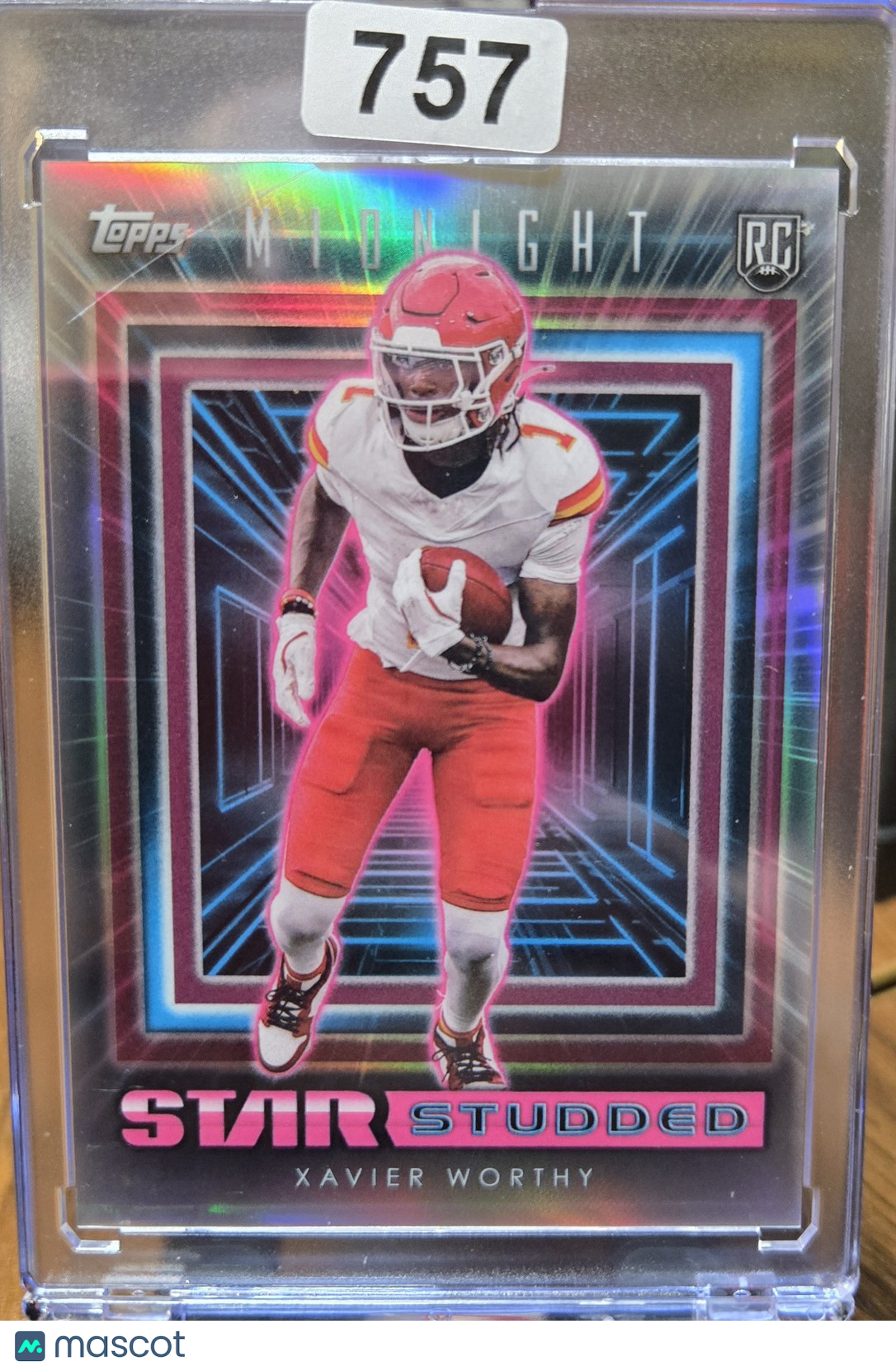 2024 Topps Midnight Xavier Worthy #SS-14 Star Studded RC